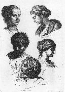 Five Female Heads, Gerard de Lairesse